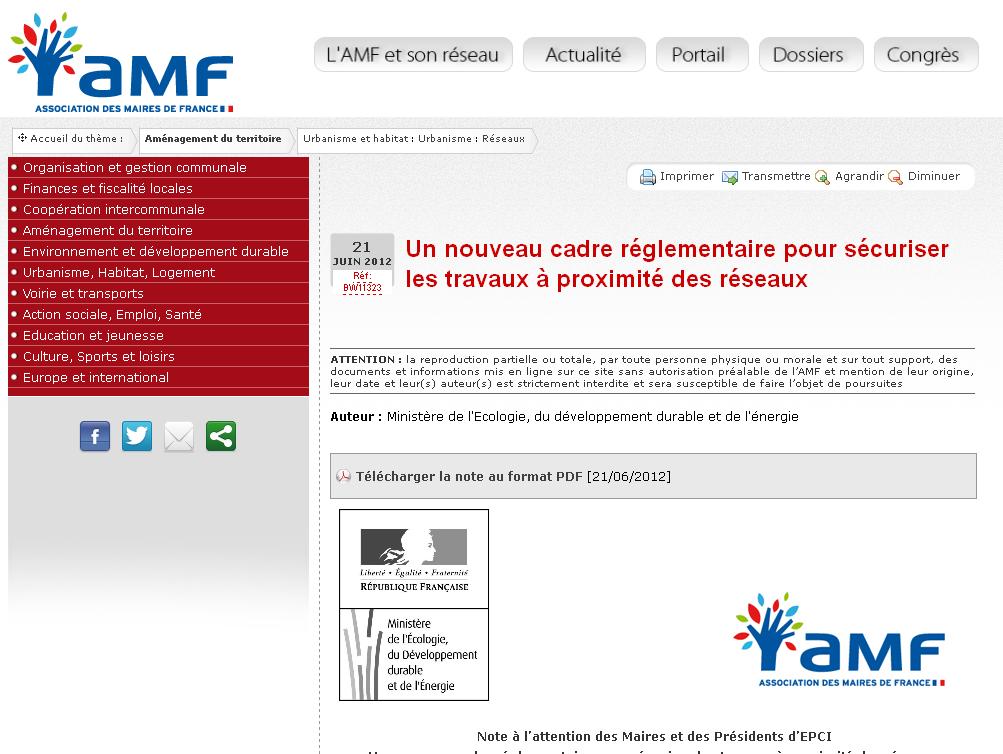 Communiqué AMF